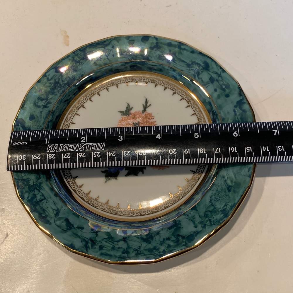 AICH DEKOR, Czechoslovakia Teacup, Saucer and Cake Plate - Picture 3 of 9